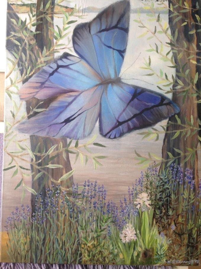 Englebugten 4000,00kr 50x70cm. Solgt.