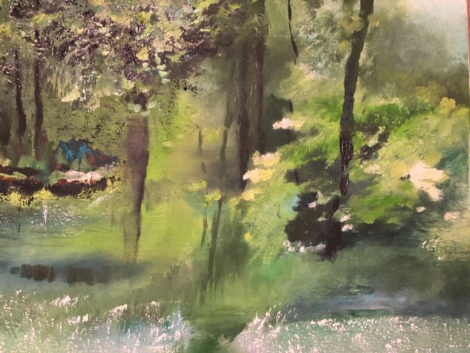 Smaragd skoven, olie på lærred,60x80cm. 5000kr. incl. forsendelse ring og bestil på:21376789 eller mail:karintavares@gmail. com movilpay:21376789
